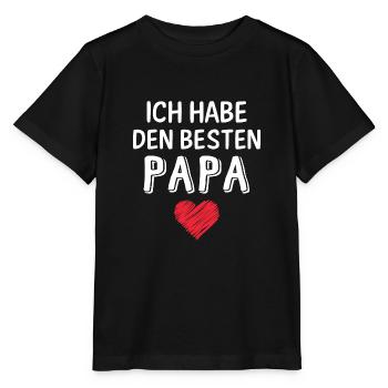 Ich habe den besten papa - Stanley/Stella Kinder T-Shirt MINI CREATOR  - Schwarz - Vorne - Mikhail (115cm)