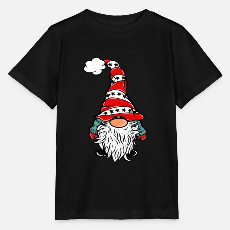 Gnome Gnome de Noël - T-shirt bio MINI CREATOR Stanley/Stella Enfant - noir