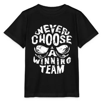 never choose a winning team old school - Stanley/Stella MINI CREATOR Kids’ T-Shirt - black - Front - Mikhail (115cm)