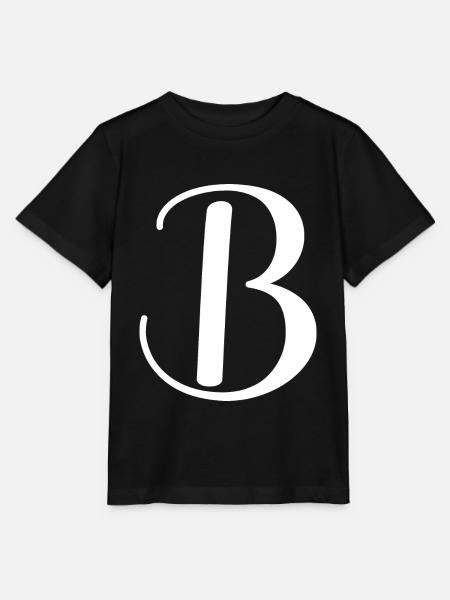 Kalligraphie, Initiale B - Stanley/Stella Kinder T-Shirt MINI CREATOR  - Schwarz