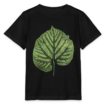 Feuille de tilleul / Feuille de tilleul / NATURE - T-shirt bio MINI CREATOR Stanley/Stella Enfant - noir - Devant - Mikhail (115cm)
