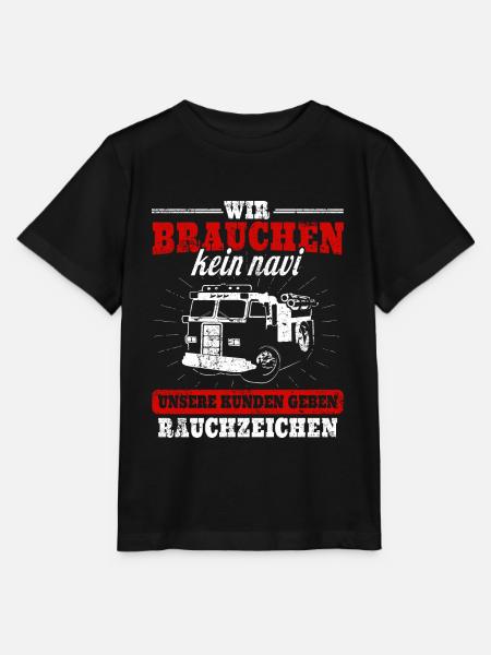 Feuerwehr Fahrzeug - Stanley/Stella Kinder T-Shirt MINI CREATOR - Schwarz