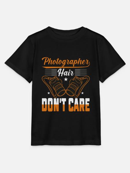 Photography Camera Lens - Stanley/Stella Kinder T-Shirt MINI CREATOR - Schwarz