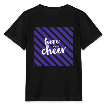 Here For The Cheer - Stanley/Stella MINI CREATOR Kids’ T-Shirt - black - Front - Mikhail (115cm)