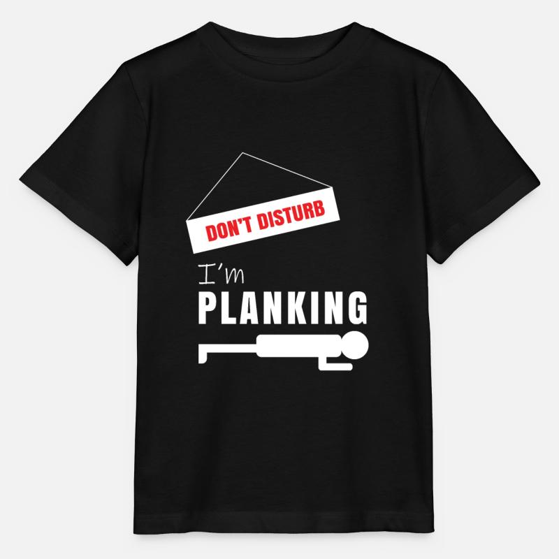 Planking - Stanley/Stella MINI CREATOR Kids’ T-Shirt - black