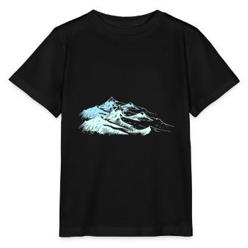 Montagnes blanches - T-shirt bio MINI CREATOR Stanley/Stella Enfant - noir - Devant - Mikhail (115cm)