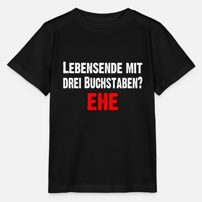 Lebensende mit drei Buchstaben - Stanley/Stella Kinder T-Shirt MINI CREATOR  - Schwarz