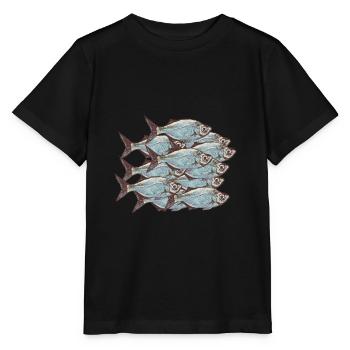 Fischschwarm - Stanley/Stella Kinder T-Shirt MINI CREATOR  - Schwarz - Vorne - Mikhail (115cm)