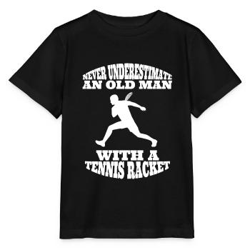 Tennis Dad Tennisspieler Tennisball Tennisball Opa - Stanley/Stella MINI CREATOR Kids’ T-Shirt - black - Front - Mikhail (115cm)