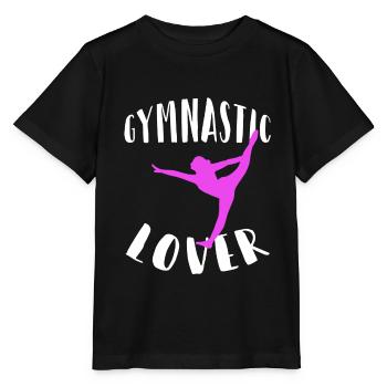 Gymnastics club gymnastics gymnast apparatus gymnastics floor exercise - Stanley/Stella MINI CREATOR Kids’ T-Shirt - black - Front - Mikhail (115cm)