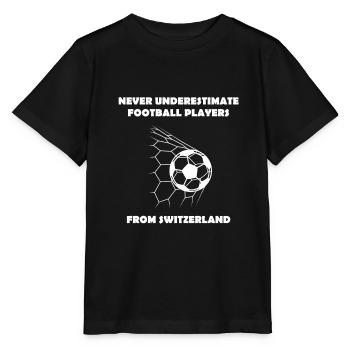 Fan de foot Joueur de foot Suisse Joueur de foot - T-shirt bio MINI CREATOR Stanley/Stella Enfant - noir - Devant - Mikhail (115cm)