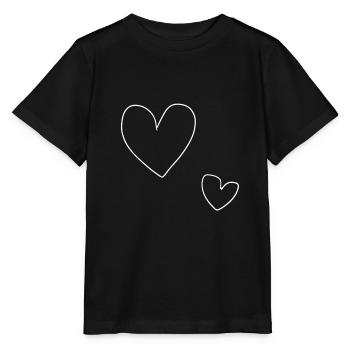 herz groß - Stanley/Stella Kinder T-Shirt MINI CREATOR  - Schwarz - Vorne - Mikhail (115cm)