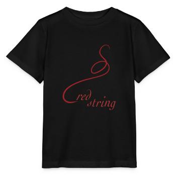 roter faden liebe schicksal linie rot - Stanley/Stella Kinder T-Shirt MINI CREATOR  - Schwarz - Vorne - Mikhail (115cm)