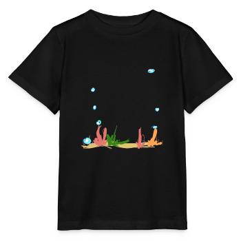 korallen pflanzen unterwasser welt - Stanley/Stella Kinder T-Shirt MINI CREATOR  - Schwarz - Vorne - Mikhail (115cm)