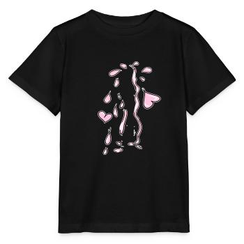 herzen rosa herz symbol liebe - Stanley/Stella Kinder T-Shirt MINI CREATOR  - Schwarz - Vorne - Mikhail (115cm)