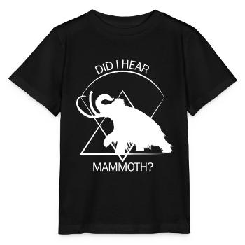 Drôle de mammouth Âge de pierre Conception de l’âge de glace Préhistorique - T-shirt bio MINI CREATOR Stanley/Stella Enfant - noir - Devant - Mikhail (115cm)