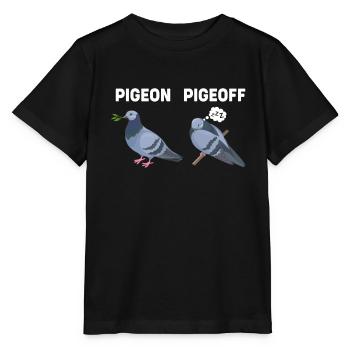 Lustige Tiere Pigeon Taube - Stanley/Stella Kinder T-Shirt MINI CREATOR  - Schwarz - Vorne - Mikhail (115cm)