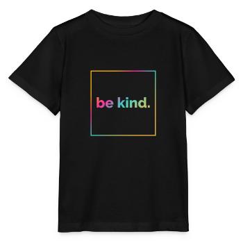 Enfant, gentillesse, diversité, humanité - T-shirt bio MINI CREATOR Stanley/Stella Enfant - noir - Devant - Mikhail (115cm)
