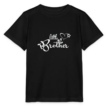 Petit frère - cadeau pour frère - cœur de frère - T-shirt bio MINI CREATOR Stanley/Stella Enfant - noir - Devant - Mikhail (115cm)