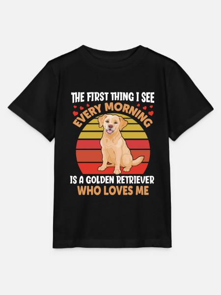 Golden Retriever - Stanley/Stella Kinder T-Shirt MINI CREATOR - Schwarz