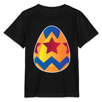 Easter egg - Stanley/Stella MINI CREATOR Kids’ T-Shirt - black - Front - Mikhail (115cm)
