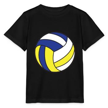 Volleyball Ball - Stanley/Stella Kinder T-Shirt MINI CREATOR  - Schwarz - Vorne - Mikhail (115cm)