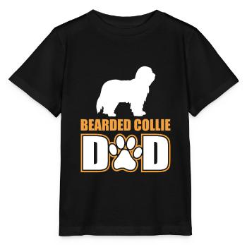 Bearded Collie Dad - Stanley/Stella Kinder T-Shirt MINI CREATOR  - Schwarz - Vorne - Mikhail (115cm)