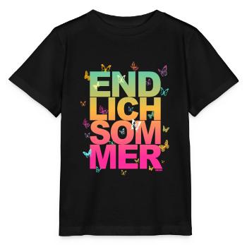 Endlich Sommer - Sonne, Urlaub, Spaß - Stanley/Stella Kinder T-Shirt MINI CREATOR  - Schwarz - Vorne - Mikhail (115cm)