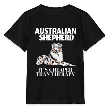 Australian Shepherd - Stanley/Stella MINI CREATOR Kids’ T-Shirt - black - Front - Mikhail (115cm)