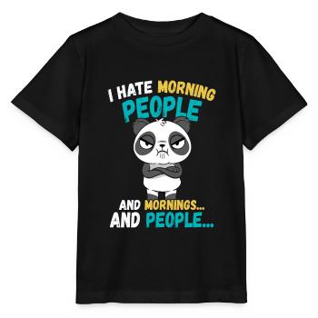 Panda Lustige Tiere Sprüche - Stanley/Stella Kinder T-Shirt MINI CREATOR  - Schwarz - Vorne - Mikhail (115cm)