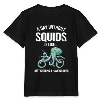 Octopus Octopus - Stanley/Stella MINI CREATOR Kids’ T-Shirt - black - Front - Mikhail (115cm)