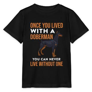 Dobermann - Stanley/Stella Kinder T-Shirt MINI CREATOR  - Schwarz - Vorne - Mikhail (115cm)