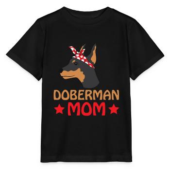 Dobermann - Stanley/Stella Kinder T-Shirt MINI CREATOR  - Schwarz - Vorne - Mikhail (115cm)