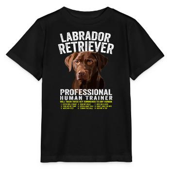 Labrador Retriever Professional Human Trainer - Stanley/Stella MINI CREATOR Kids’ T-Shirt - black - Front - Mikhail (115cm)