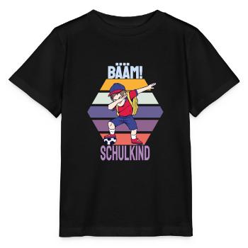 Erstklässler Schulanfänger Fußball Bääm Schulkind - Stanley/Stella Kinder T-Shirt MINI CREATOR  - Schwarz - Vorne - Mikhail (115cm)