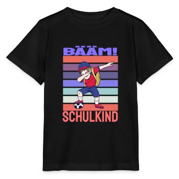 Erstklässler Schulanfänger Fußball Bääm Schulkind - Stanley/Stella Kinder T-Shirt MINI CREATOR  - Schwarz - Vorne - Mikhail (115cm)
