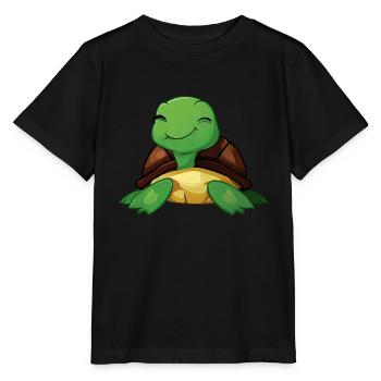 Schildkröte Reptil Terrarium - Stanley/Stella Kinder T-Shirt MINI CREATOR  - Schwarz - Vorne - Mikhail (115cm)