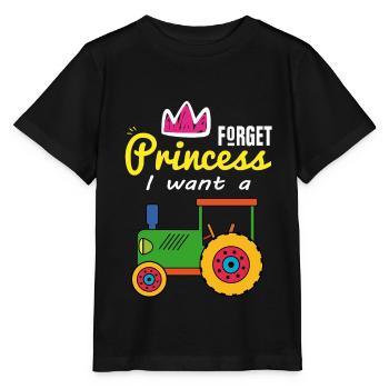 Vergesst Prinzessin ich will Traktor fahren - Stanley/Stella Kinder T-Shirt MINI CREATOR  - Schwarz - Vorne - Mikhail (115cm)