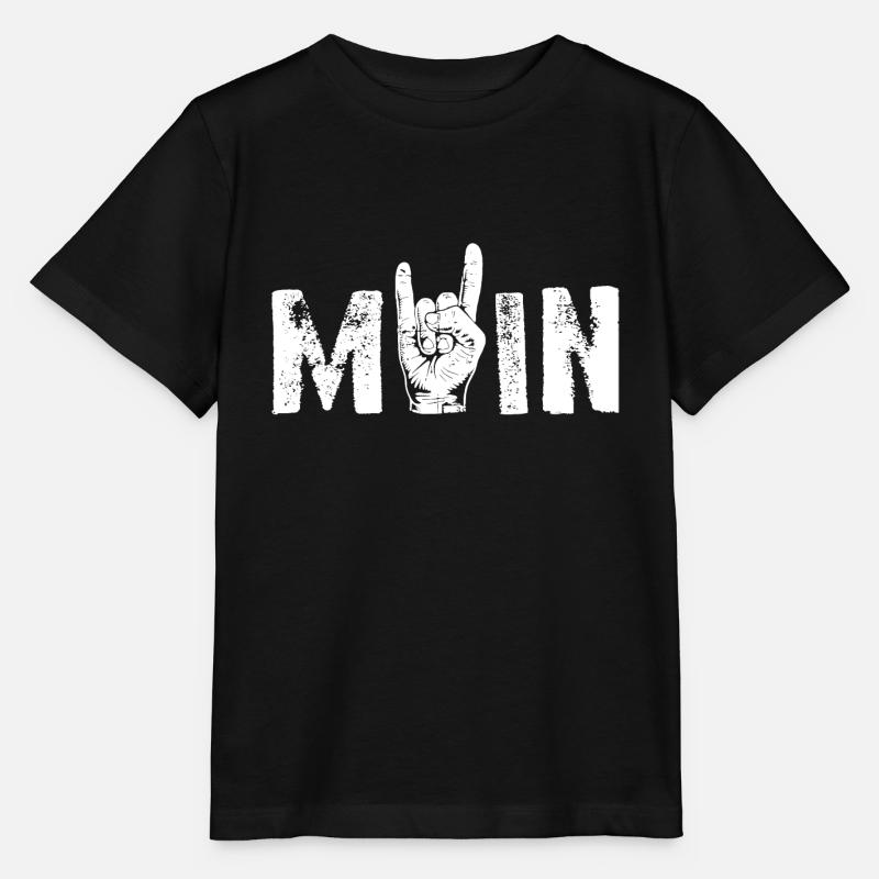 MOIN Rock 'n' Roll Gruß Norden - Stanley/Stella Kinder T-Shirt MINI CREATOR  - Schwarz