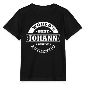Johann world s best personalized name johann - Stanley/Stella MINI CREATOR Kids’ T-Shirt - black - Front - Mikhail (115cm)