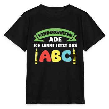 Kindergarten Farewell Hello School, I'm ready! - Stanley/Stella MINI CREATOR Kids’ T-Shirt - black - Front - Mikhail (115cm)
