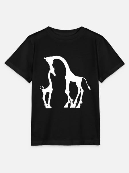 Giraffen - Stanley/Stella Kinder T-Shirt MINI CREATOR - Schwarz