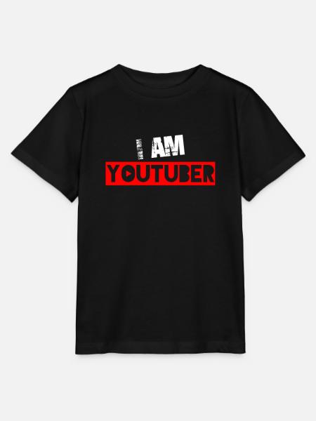 Je suis Youtuber - T-shirt bio MINI CREATOR Stanley/Stella Enfant - noir