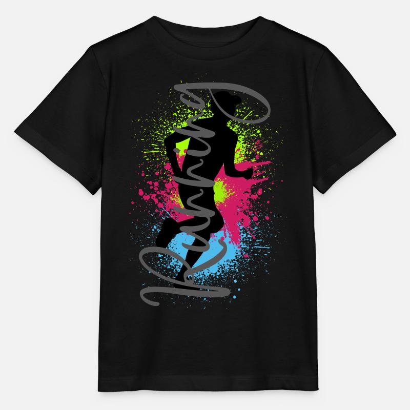 Course à pied Sport Jogger Runner Course à pied Jogging - T-shirt bio MINI CREATOR Stanley/Stella Enfant - noir