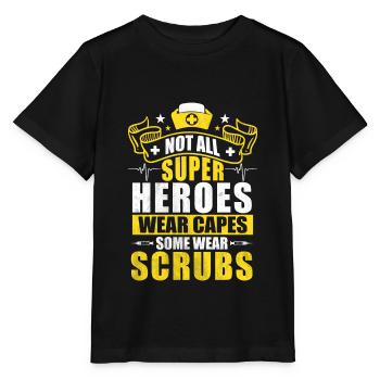 Nicht Alle Superhelden Tragen Capes, Manche Tragen - Stanley/Stella Kinder T-Shirt MINI CREATOR  - Schwarz - Vorne - Mikhail (115cm)