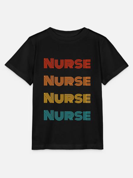 Krankenschwester Krankenschwester Krankenschwester - Stanley/Stella Kinder T-Shirt MINI CREATOR - Schwarz