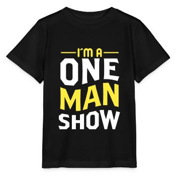 Ich Bin Eine Ein Mann Show - Stanley/Stella Kinder T-Shirt MINI CREATOR  - Schwarz - Vorne - Mikhail (115cm)