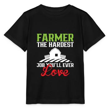 Bauer Der Härteste Job Den Sie Lieben Werden Bauer - Stanley/Stella Kinder T-Shirt MINI CREATOR  - Schwarz - Vorne - Mikhail (115cm)