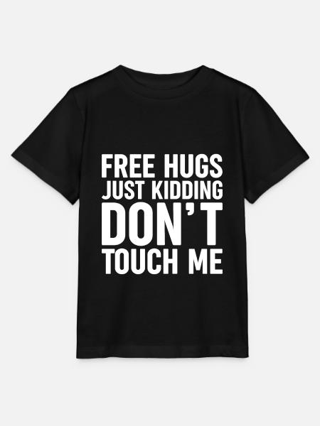 Free Hugs Lustiger Kaktus Spruch - Kakti - Stanley/Stella T-shirt MINI CREATOR til børn - sort