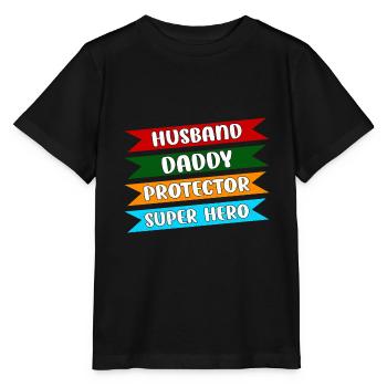 Father's Day Dad Dad Dad Dad Dad Dad - Stanley/Stella MINI CREATOR Kids’ T-Shirt - black - Front - Mikhail (115cm)